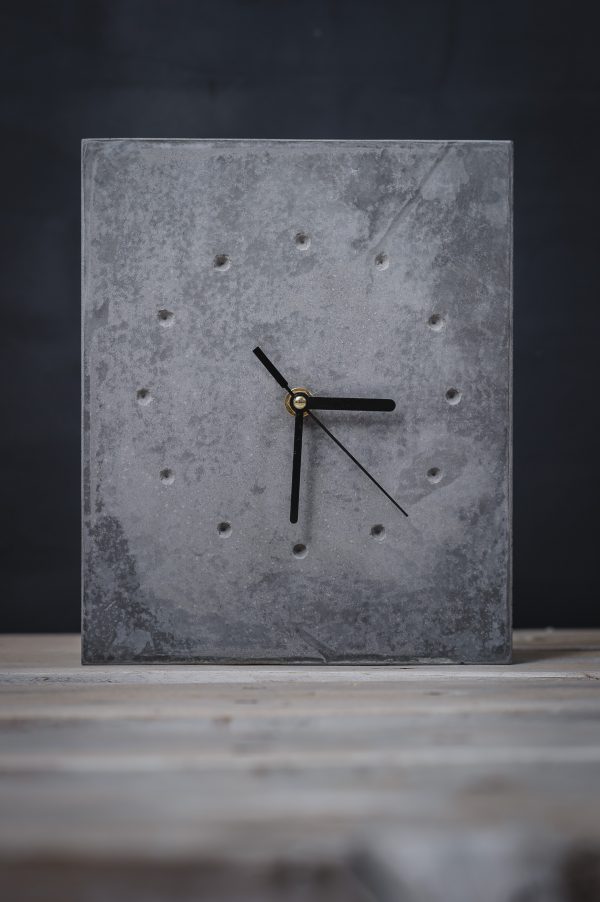 concrete pendant clock